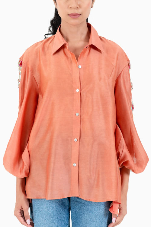 Peach Tulip Shirt