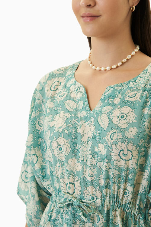 Turquoise Kochi Kaftan