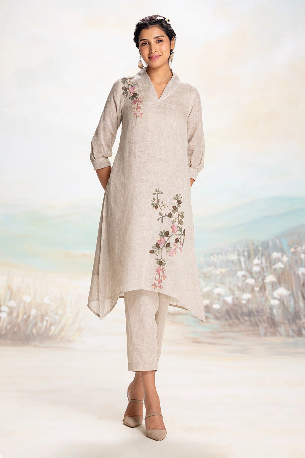 Tsukiyama Fly Free Tunic Set