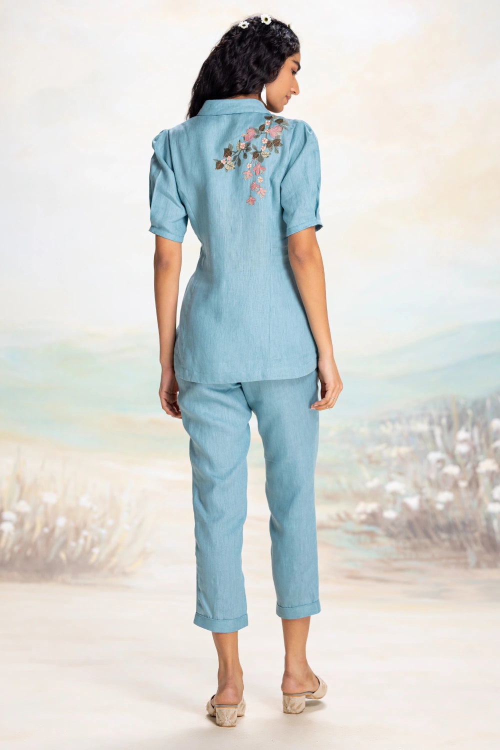 Tsukiyama Ira Blue Co-Ord Set