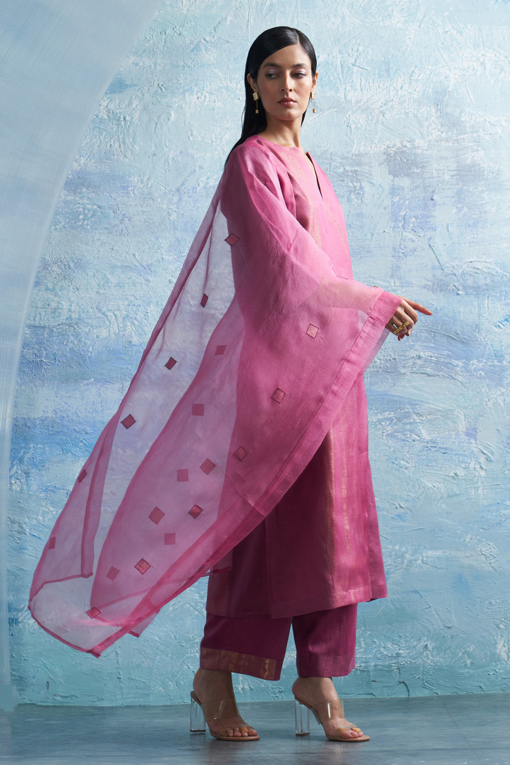 Aura Grape Pink Kurta Set