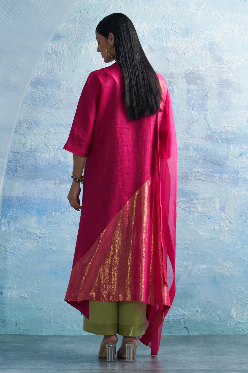 Aura Asymmetric Kurta Set