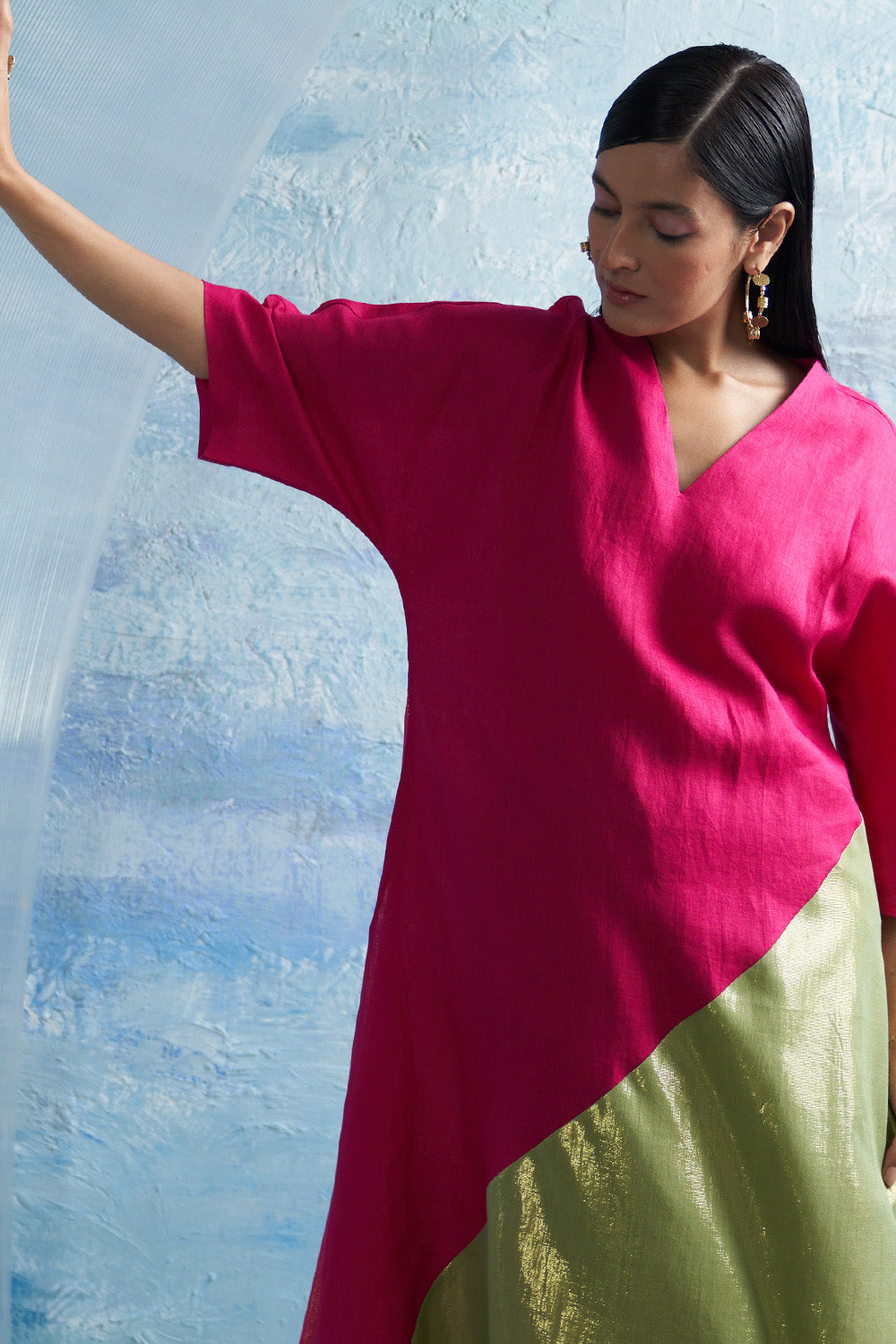 Aura Asymmetric Kurta Set