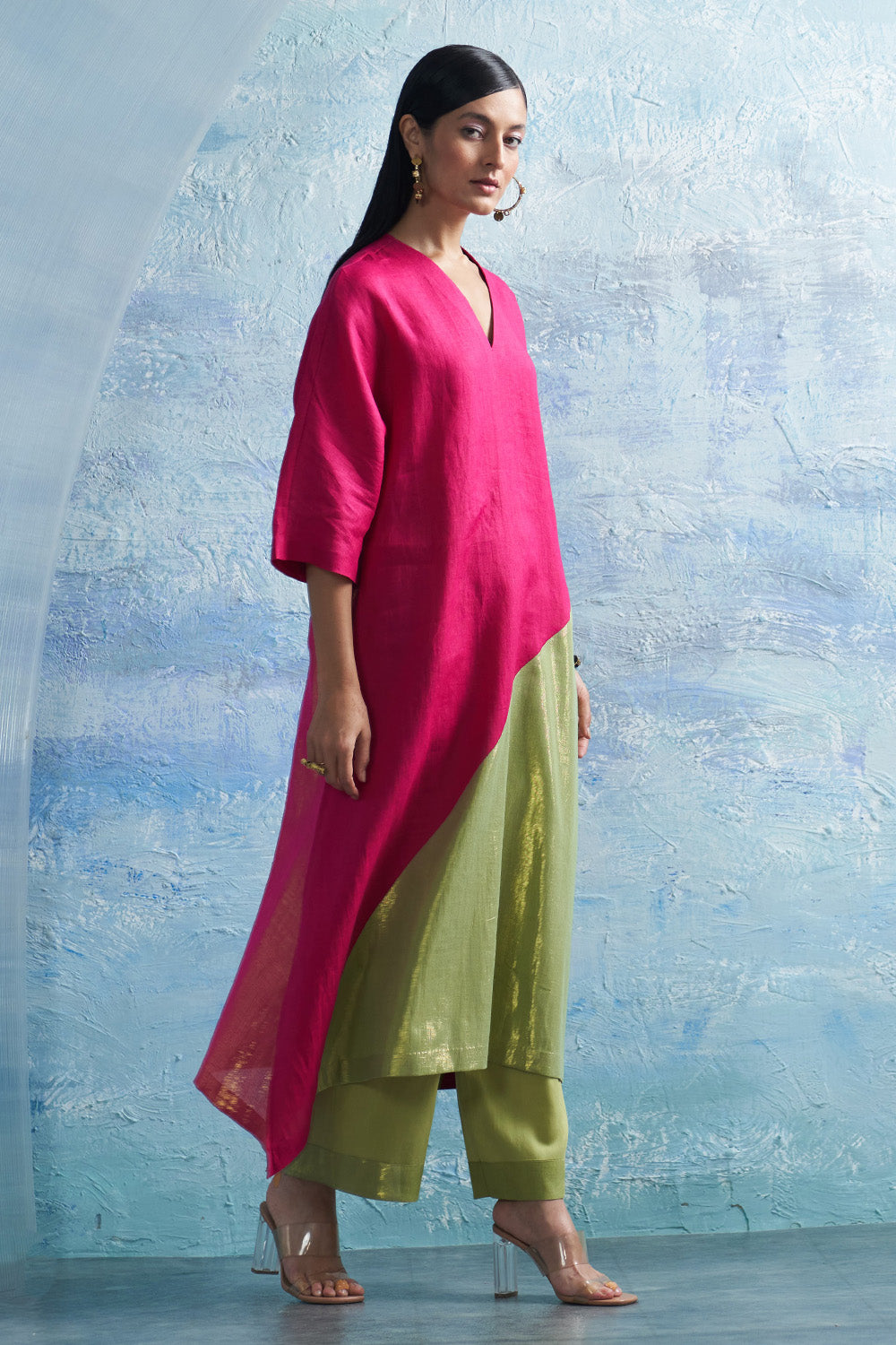 Aura Asymmetric Kurta Set