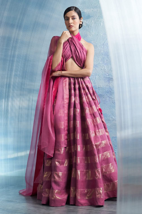Aura Linen Lehenga