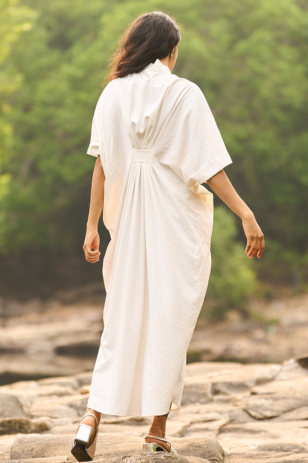 Ivory Kaftan Dress