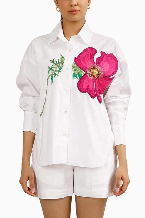 Pink Poppy Oversized Shirt