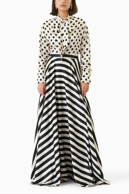 Dash And Dot Maxi Skirt Set