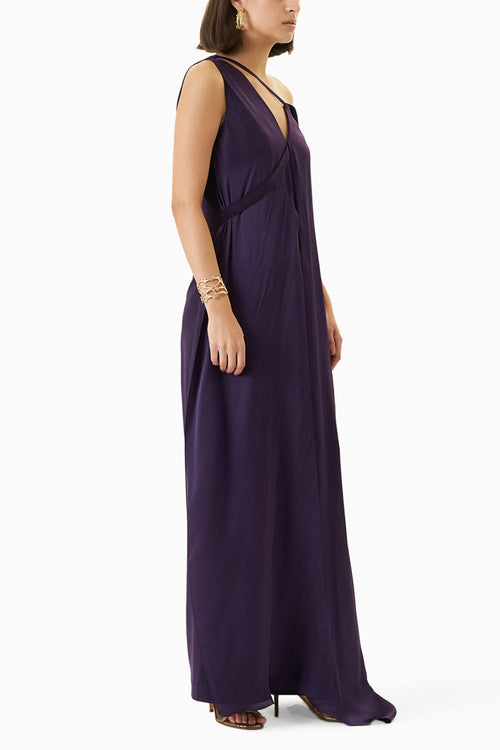 Twist Assymetric Off Shoulder Draped Jumpsuit