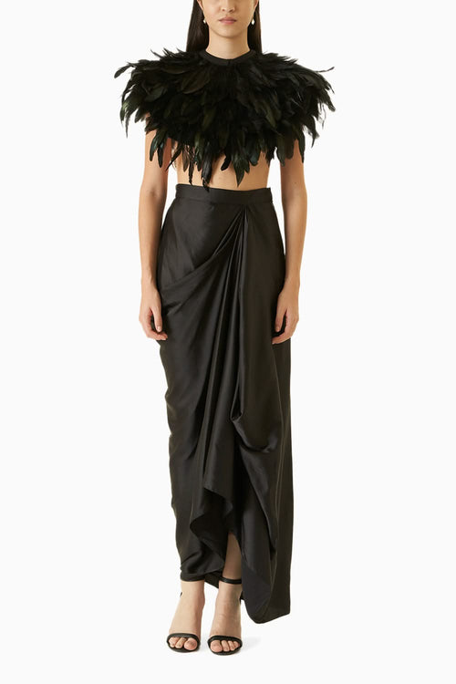 Black Feather Cape