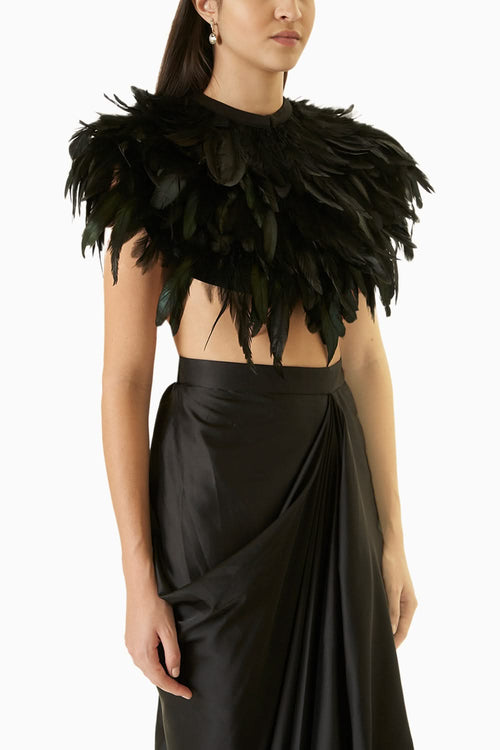 Black Feather Cape