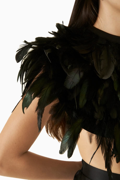 Black Feather Cape
