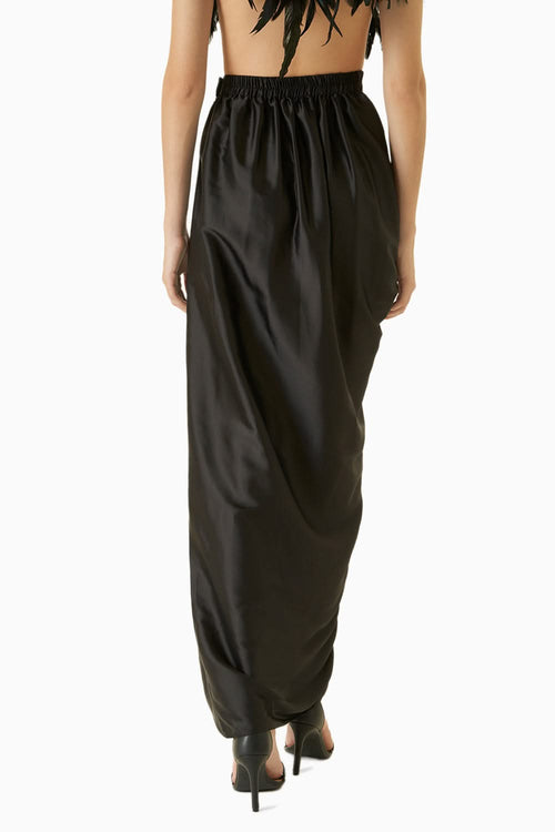 Black Draped Style Skirt