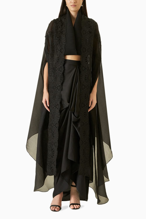 Black Fusion Cape Set
