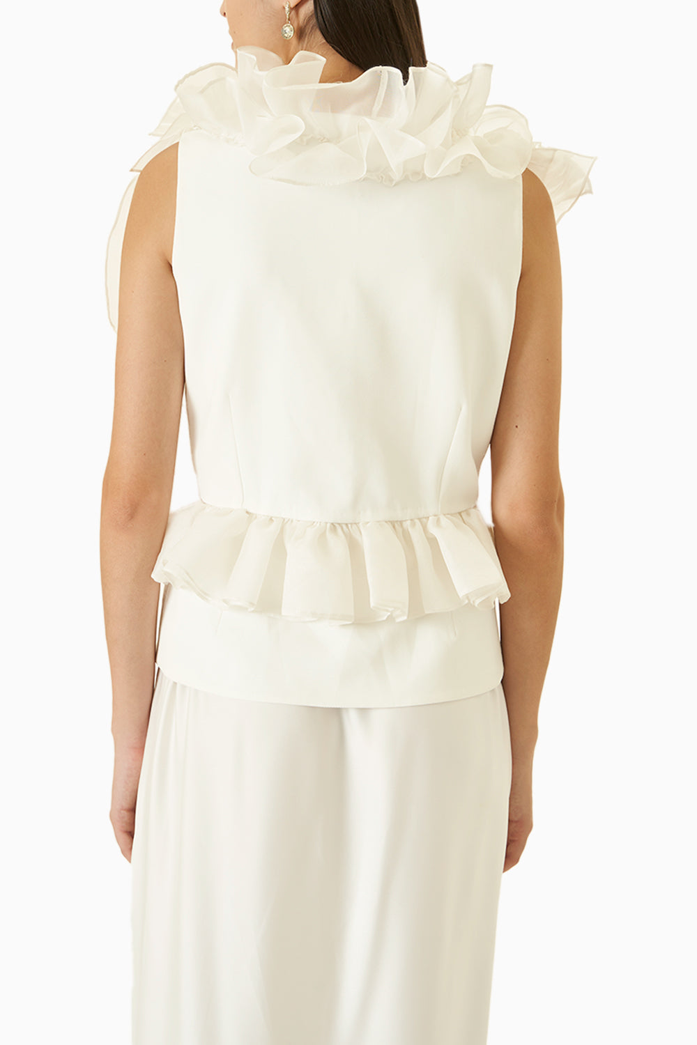 Ivory Bloom Top with Skirt Co-ord Set