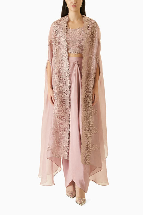 Dusty Pink Organza Fusion Set
