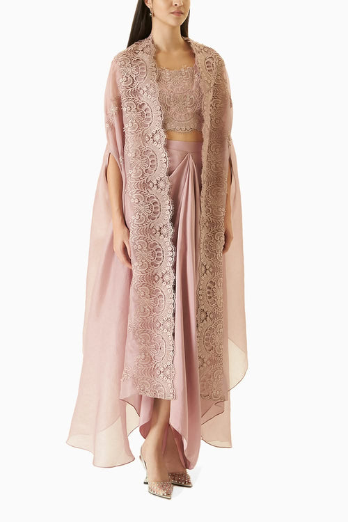 Dusty Pink Organza Fusion Set