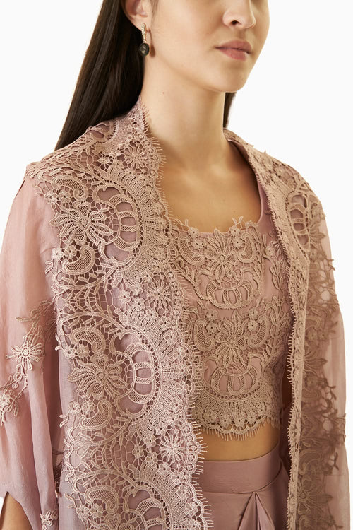 Dusty Pink Organza Fusion Set