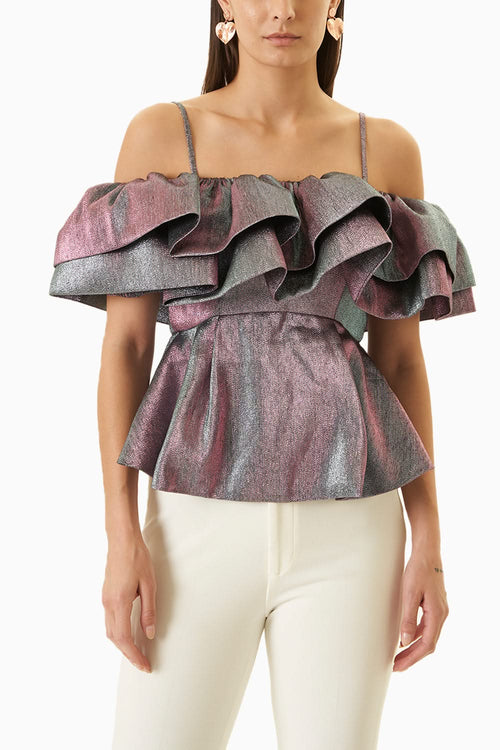 Pinkish Blue Caroline Top