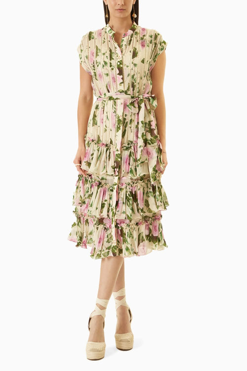 Printed Rose Dress
