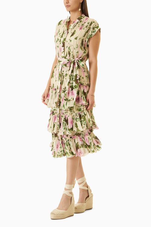 Printed Rose Dress