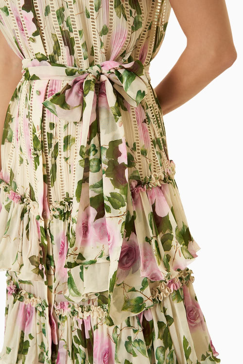 Printed Rose Dress