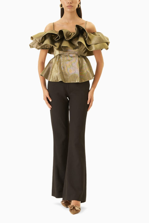 Gold Caroline Top