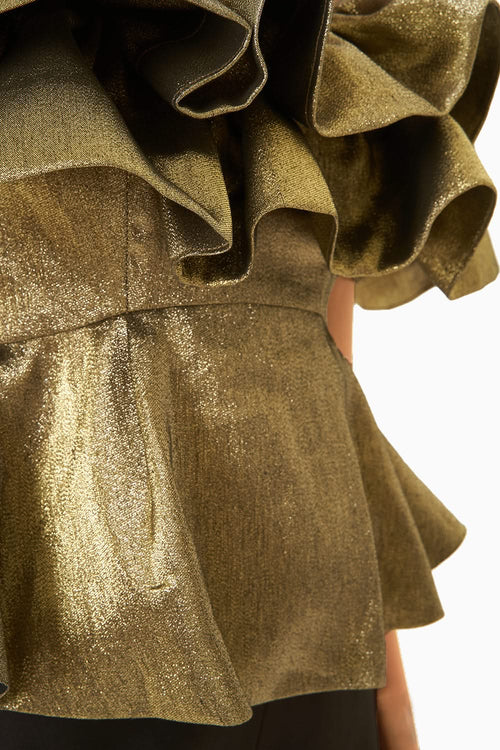 Gold Caroline Top