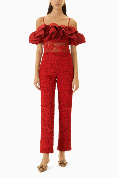 Red Nasrin Jumpsuit