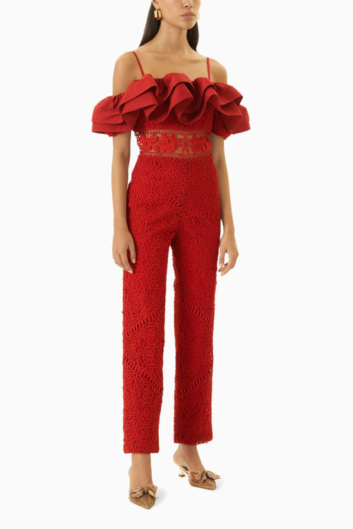 Red Nasrin Jumpsuit