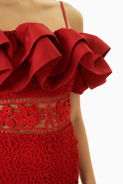 Red Nasrin Jumpsuit
