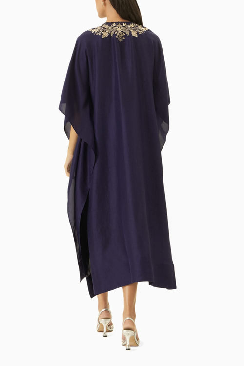 Purple Embroidered Kaftan