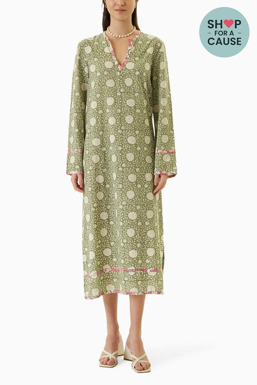 Green Kashmir Dress