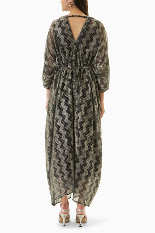 Andrea Black Maxi Kaftan Dress