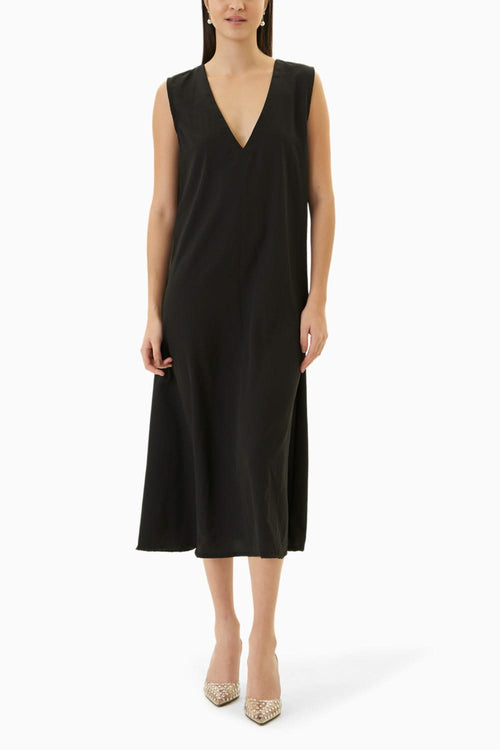 Andrea Black Maxi Kaftan Dress