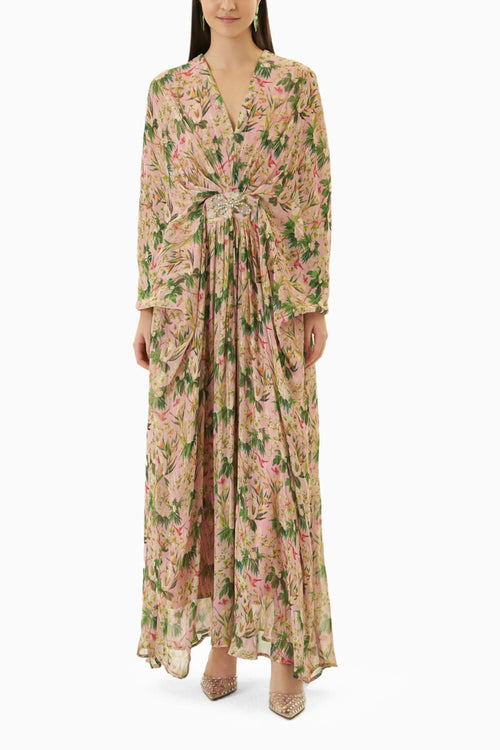 Calypso Pink Maxi Kaftan Dress
