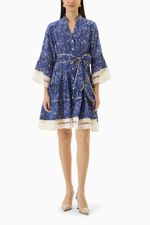 Butterfly Blue Kisa Dress