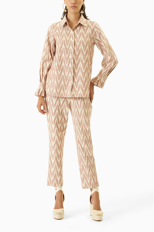 Ikat Brown Dream Co-ord Set