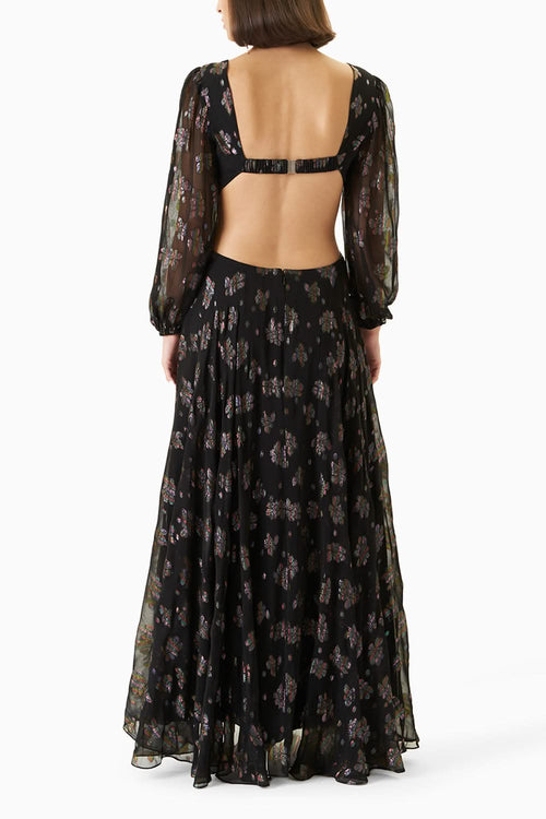 Midnight Black Ritual Maxi Dress