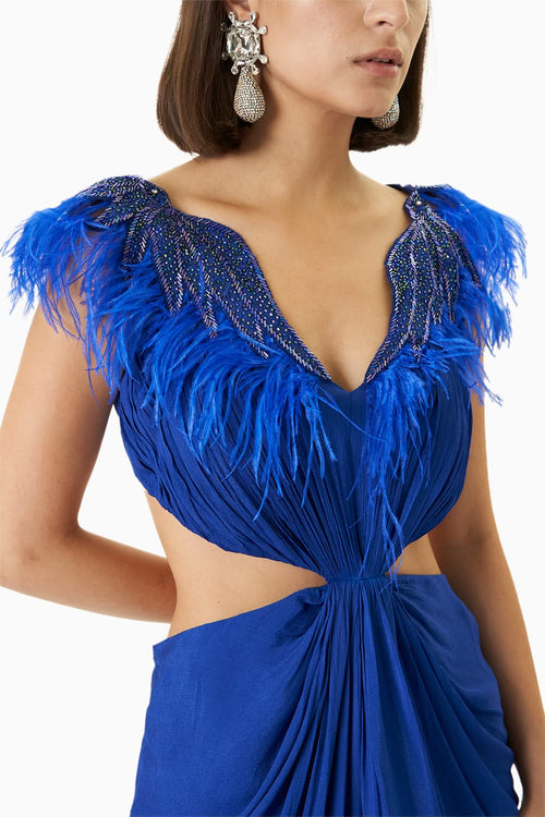 Indigo Bunting Midi Dress