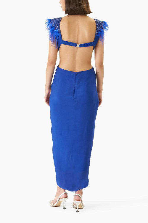 Indigo Bunting Midi Dress