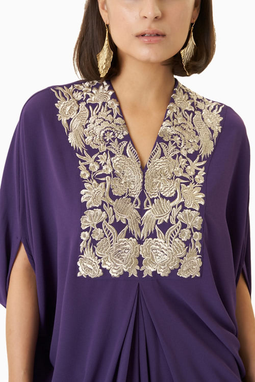 Embroidered Bib Kaftan