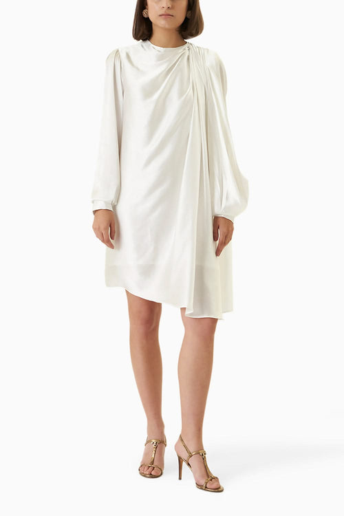 Ivory Satin Midi
