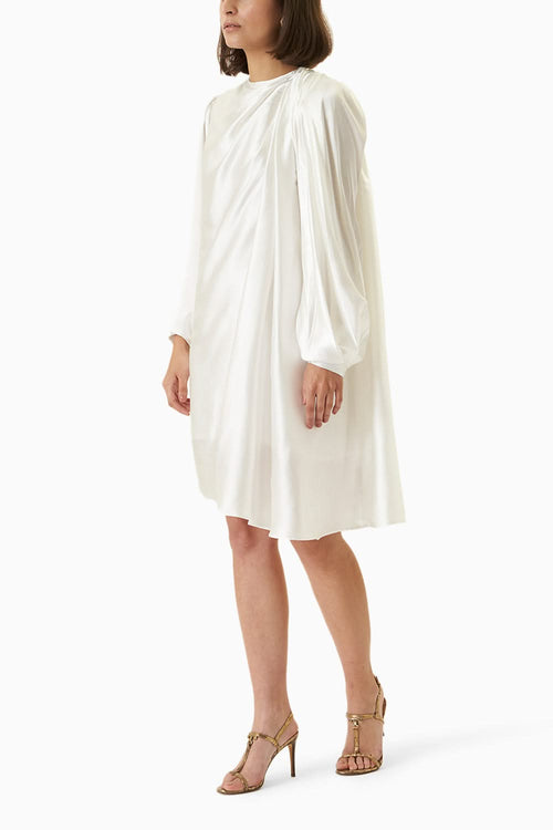 Ivory Satin Midi