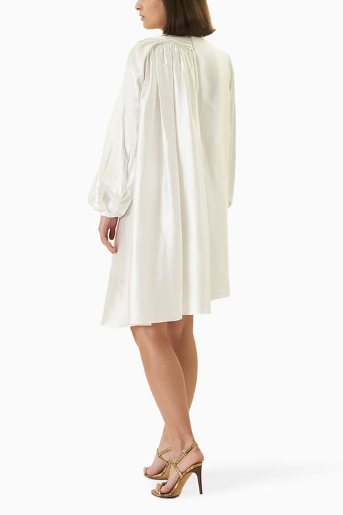 Ivory Satin Midi