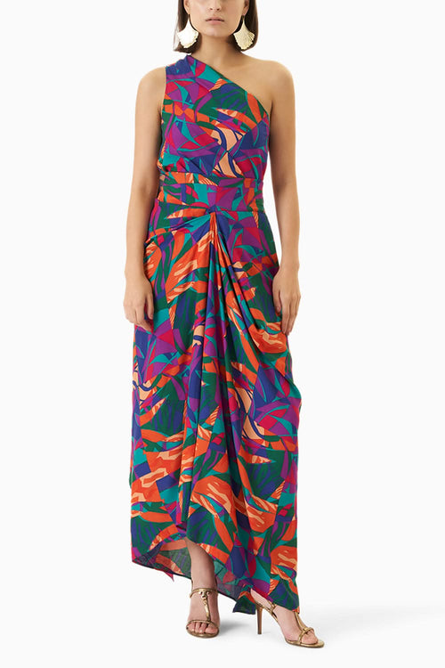 Abstract Printed Drape Set