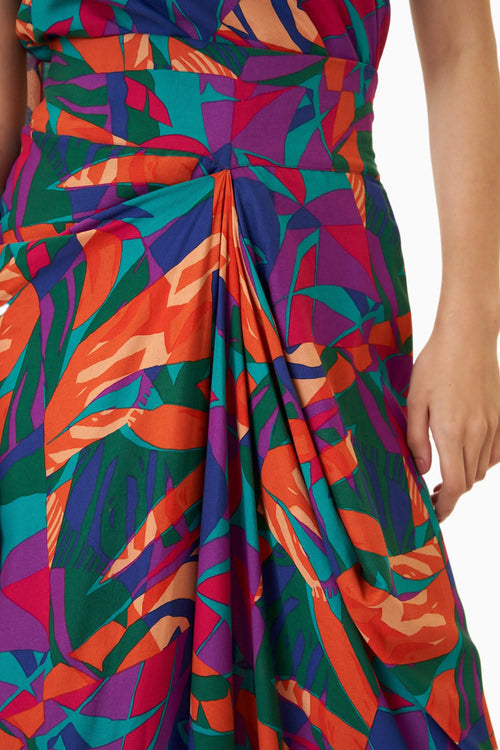 Abstract Printed Drape Set