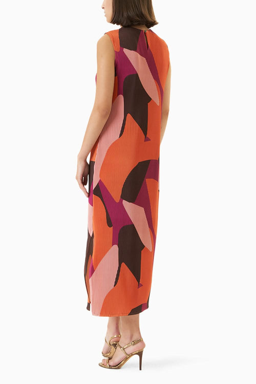 Abstract Pleat Maxi