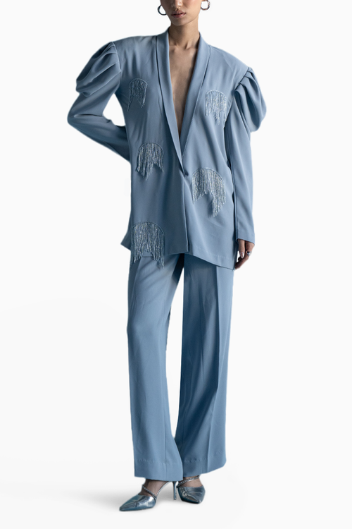 Dangle Blazer and Pant Set