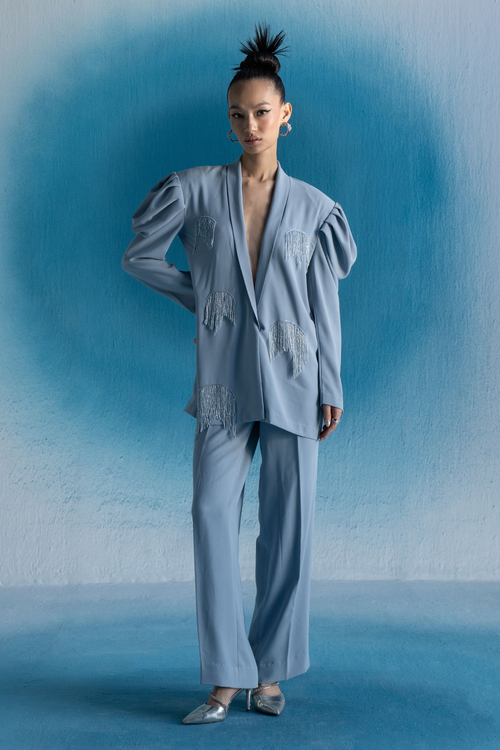 Dangle Blazer and Pant Set